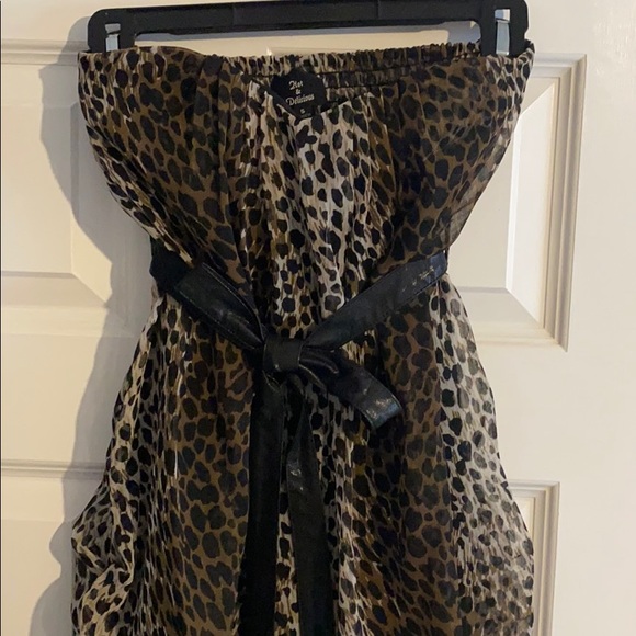 Leopard print tube dress - Picture 6 of 7